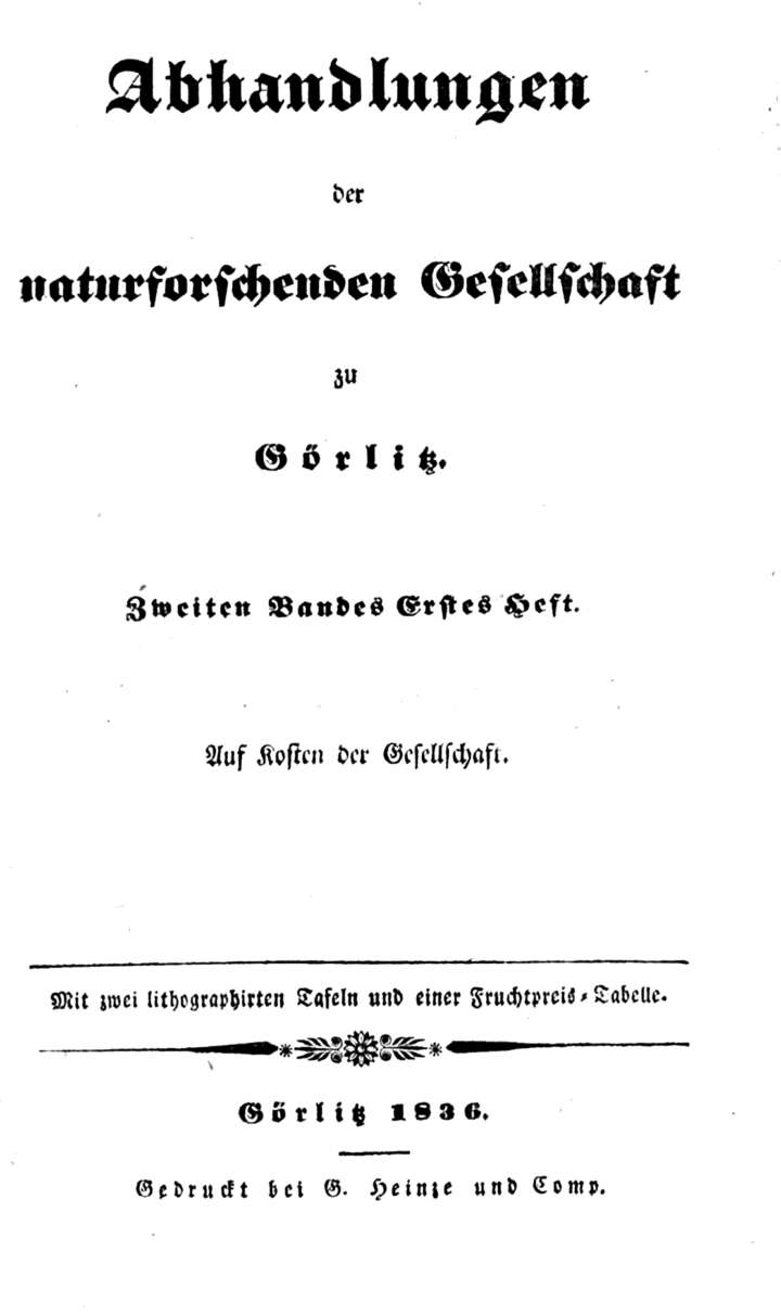 Görlitz Abhandlung Band 02, Heft 01 1836